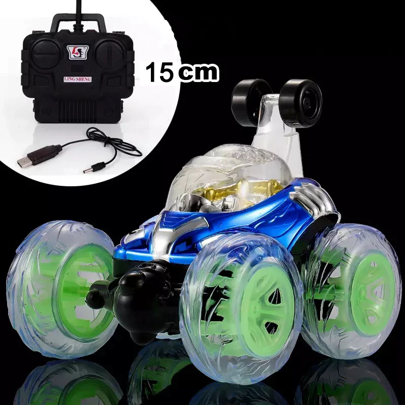 RC автомобиль высокая скорость 3D флип с цветной вспышкой и музыкой дистанционное управление автомобиль детские игрушки 4wd RC автомобиль дистанционного управления игрушки для детей подарок - Цвет: TOY188-1