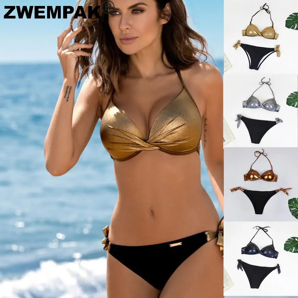 Bronzing 2020 женское бикини пуш-ап Бразильское летние сексуальные купальные костюмы