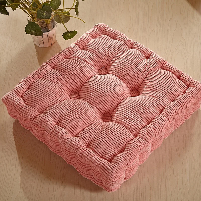 Corn cob tatami seat Corduroy office chair Sofa outdoor pillow home decor textile Floor knee Cushion Buttock Cushions Square Pad - Цвет: C12