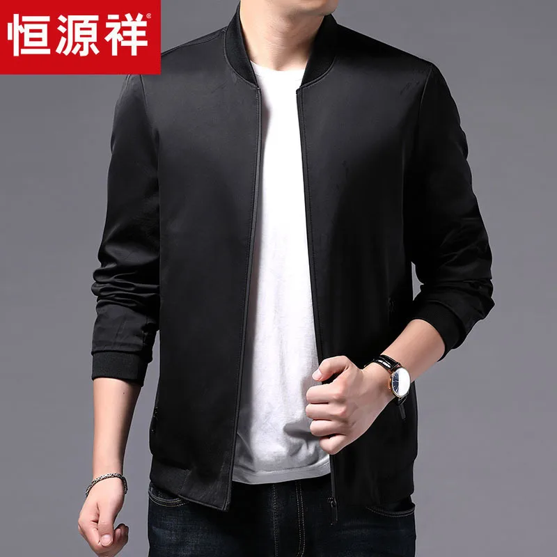 

HYX Genuine Product New Style Coat Men Autumn And Winter Korean-style Jacket Baseball Collar Jacket Casual Trend Coat