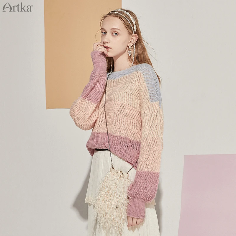 ARTKA 2020 Autumn New Women Sweater Elegant