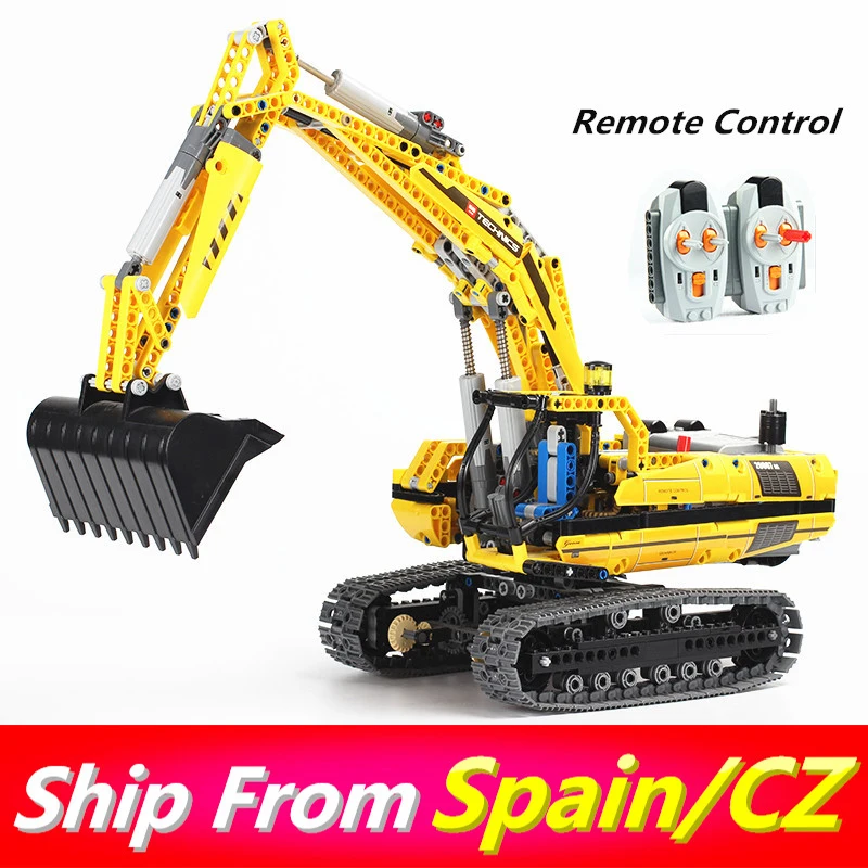 

LP 20005 20007 RC Building Blocks with Motor Remote Control RC Truck excavator Compatible with 8043 3245 Self-locking Bricks