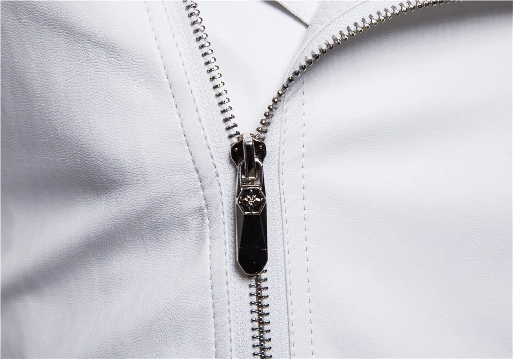 Summer Wear New Style Men Casual Space Cotton Joint Leather Coat Men Slim Fit British-Style Coat
