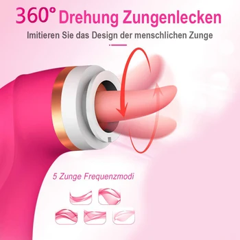 Oral Sucking Vibrator Clitoris Stimulator Huge Tongue Licking Pussy Dildos Vibrator Sex Toys for Women Intimate Good Masturbator 3