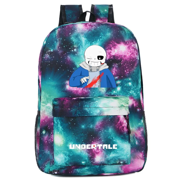 photo colour Аниме Undertale рюкзак для девочек мальчиков Книга сумка Sans для женщин mochila мужская дорожная сумка Undertale детей подростков школьные рюкзаки - Цвет: photo colour