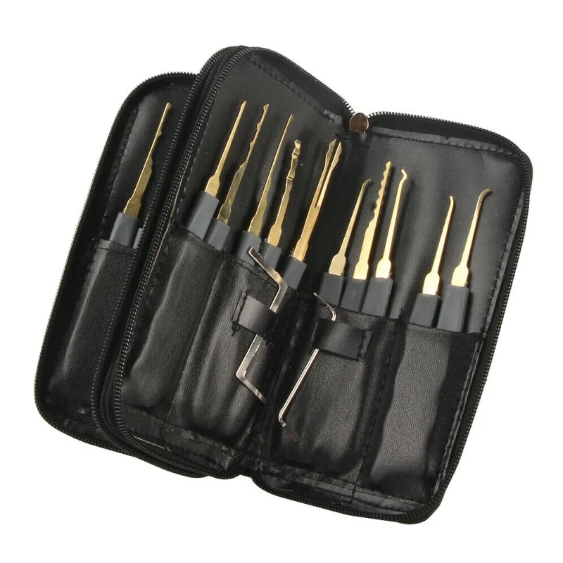 24Pcs Unlock Unlocking Pick Tools Set Key Extractor And Transparent Practice Padlock Household Tools