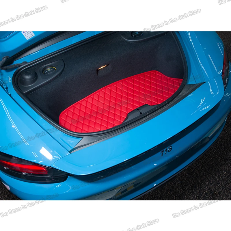 Кожаный коврик lsrtw2017 для багажника автомобиля подкладка груза чехлы porsche 718 Boxster