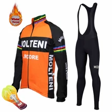 molteni Зимняя Теплая Флисовая одежда для велоспорта, комплект из Джерси, теплая одежда для велоспорта, одежда для верховой езды, Ropa Ciclismo