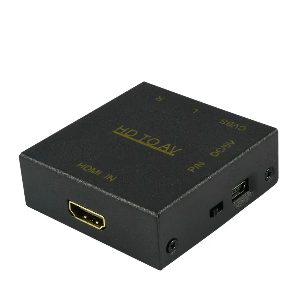 Питание Hdmi кабели av/RCA конвертер коробка композитный аудио видео Cvbs адаптер 1080P профессиональная Мода быстрая портативность