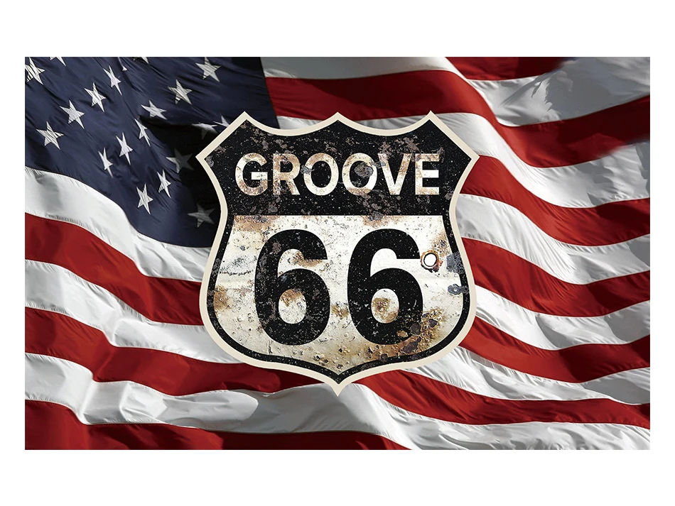 Синий xvggdg флаг 3x5ft пользовательский флаг автомобиль route us 66 mustang баннер автомобиль glag - Цвет: Синий