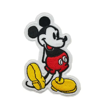 

3.25" Mickey Mouse kids children day Cartoon iron on patches Embroidered TV Movie Film series Halloween Props Cosplay Costume