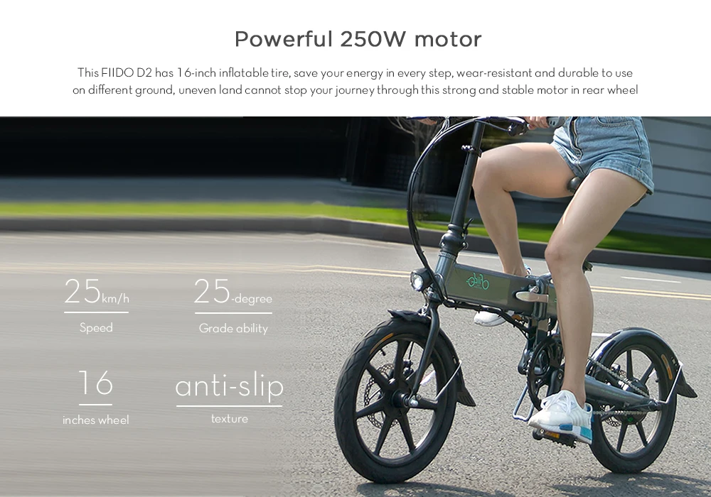 FIIDO D2S складной электрический велосипед с тремя режимами езды ebike 250 Вт Мотор 25 км/ч 25-40 км Диапазон e велосипед 16 дюймов шина Электрический велосипед