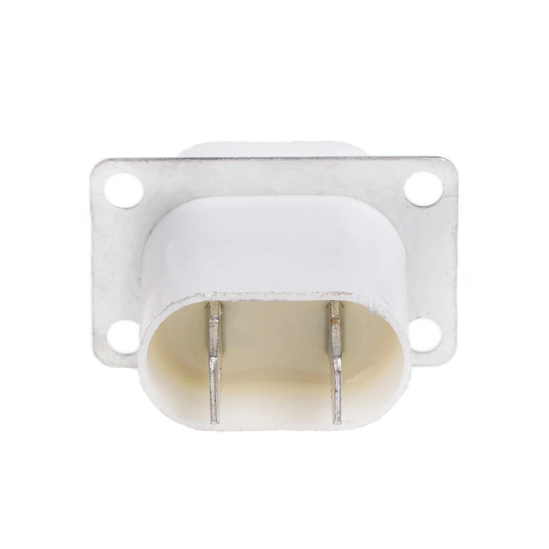 Home Electronic Microwave Oven Magnetron Filament 4 Pin Socket Converter White