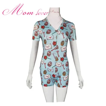 

2020 Summer New Fashion Women Jumpsuit V-Neck Short Sleeve Adult Designer Onesie