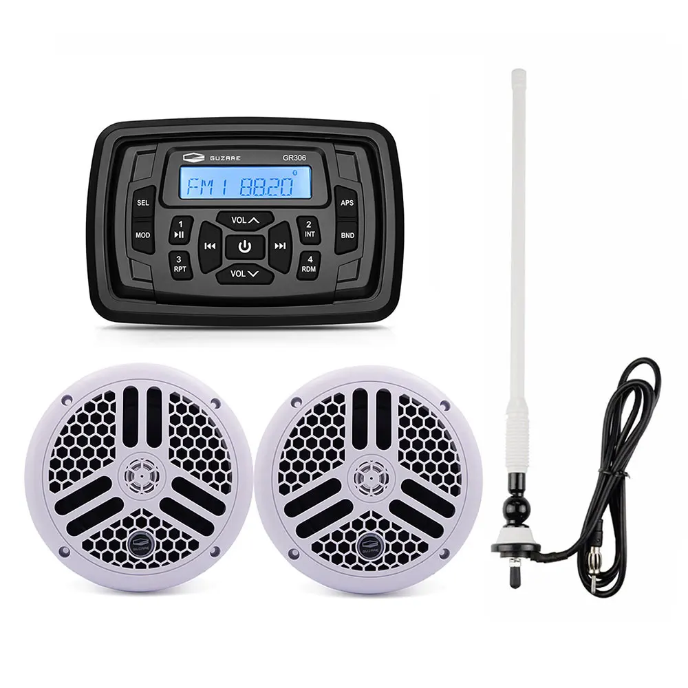 Морской Стерео-радиоприемник Bluetooth FM AM mp3-плеер аудио + 6 5 дюймов морская