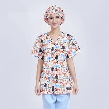 

Operating room women short - sleeved hand-washing clothes cotton high - temperature sterilization separation clothes rinse