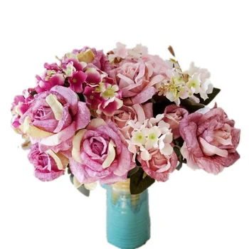 

Fake Flowers Cake Wedding Wall Flowers Orange Stands For Flower Rose Gold Home Decor Teal Flowers Sunflower CSS900A 4