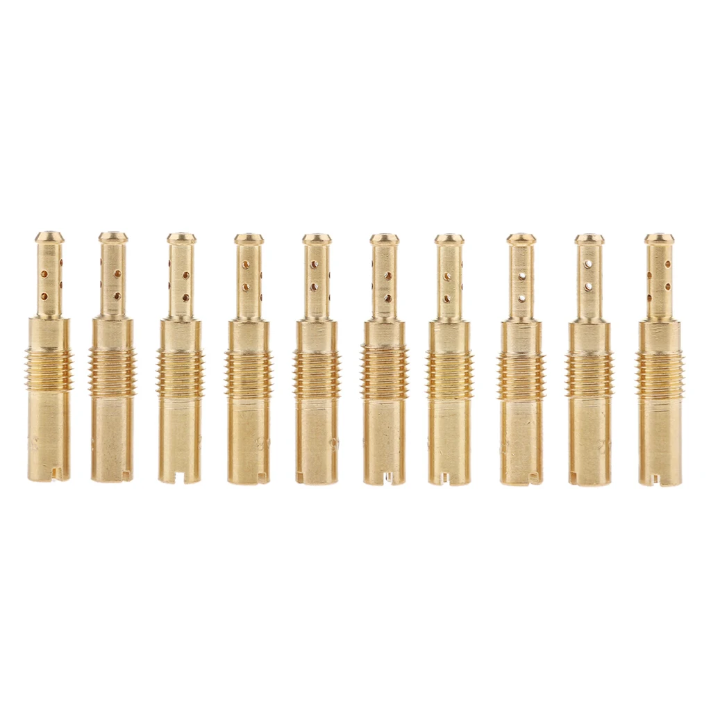 10pcs Set Slow/Pilot Jet fits for PWK Keihin OKO CVK Carburetor Repair 32,35,38,40,42,45,48,50,52,55