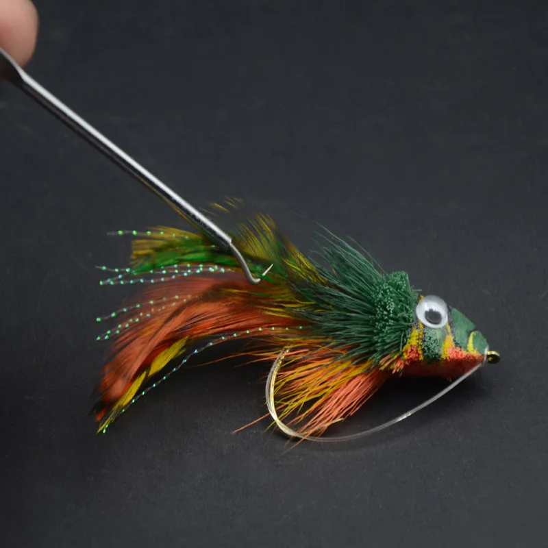 CONTEMPLATOR 2pcs Straight & hooked Styles 모듬 된 플라이 타이 바늘 경제적 인 유용한 스테인레스 스틸 Bodkins Fly Tying Tools