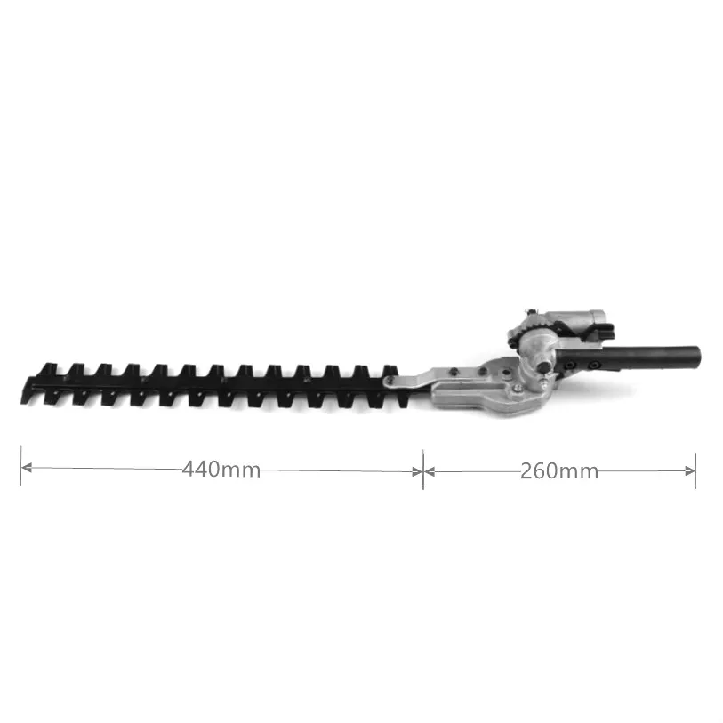 Hedge Trimmer head 26mm/28mm 7/9 Spline 5.3mm Square High Pole Brush Grass Cutter Harvester mower For Garden Tools Spare Parts 2