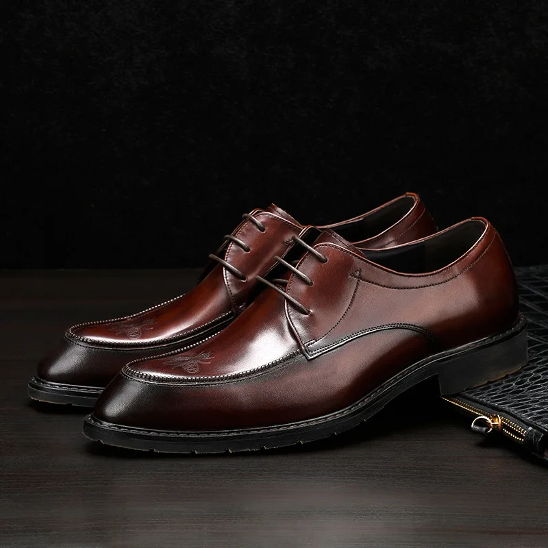 

Big Head Shoes Men's Formal Wear Leather Shoes Large Size Shoes Men's Winter Versatile Casual Business England Leather Shoes