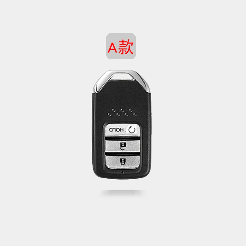 Чехол для ключей автомобиля для Honda Hrv Civic Accord 2003-2007 CR-V Freed Pilot Авто оболочка 2 3 4 кнопки автомобильный стиль - Название цвета: A