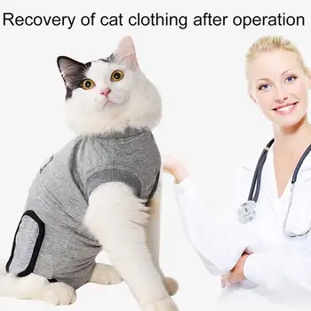 

Weaning For Cats Rehabilitation Abdominal Wounds Adjustable Buckles Skin Diseases Surgery Health Care Soft Pet Recovery Suit