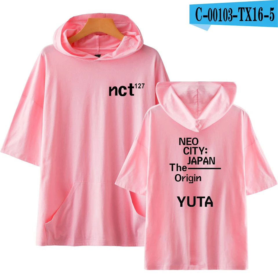 NCT 127 Harajuku мода короткий рукав шапка Футболка женская одежда хип хоп повседневные топы с принтом плюс XXS-4XL - Цвет: 5