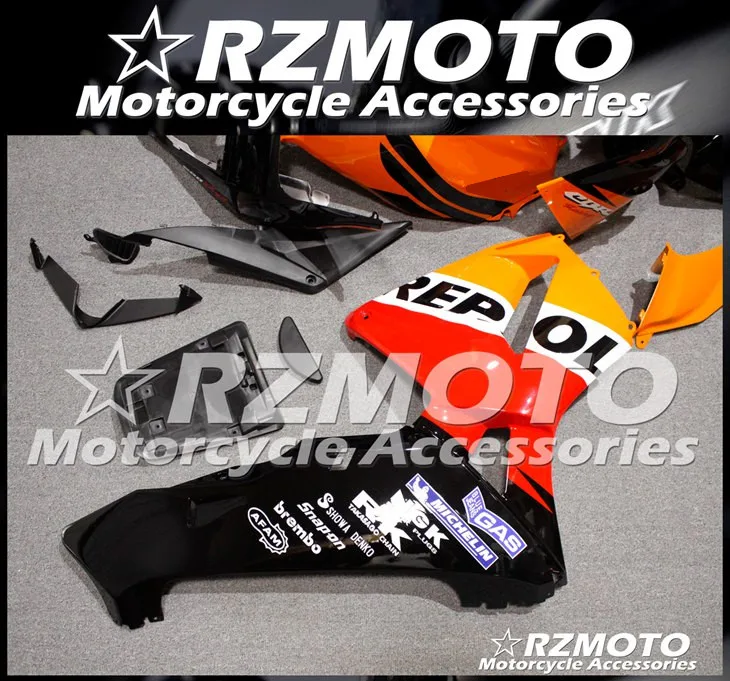 4 подарки ABS мотоцикл полный обтекатель комплект подходит для CBR600RR F5 2005 2006 05 06 cbr600 600RR тела набор оранжевый красный
