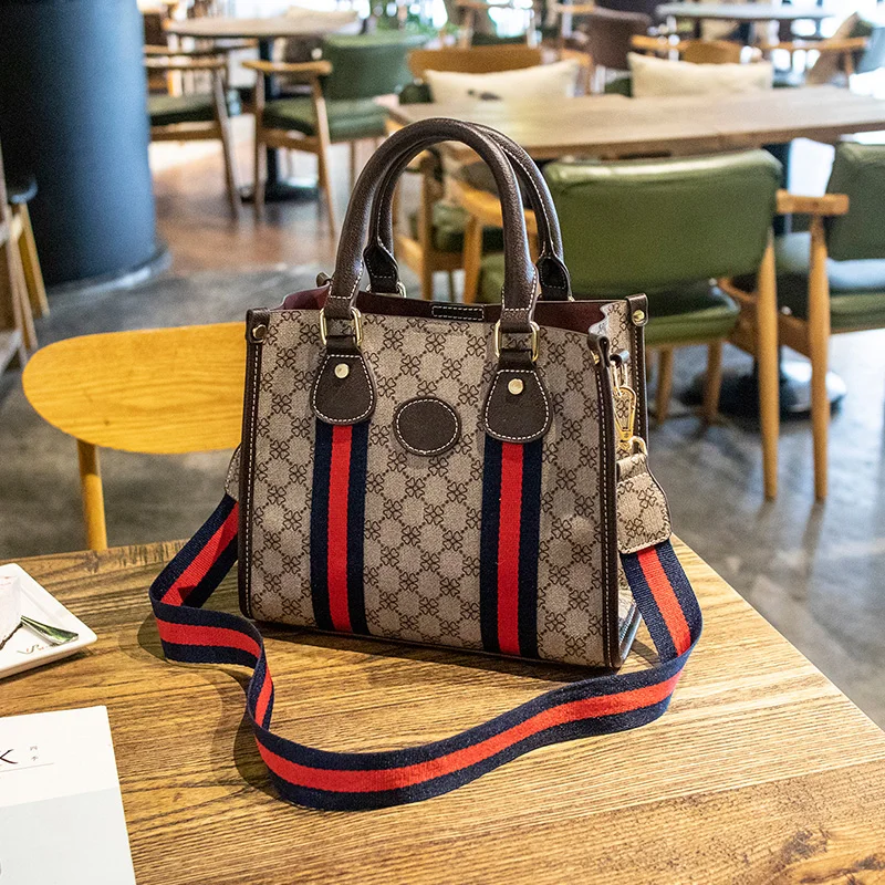 Роскошные Дизайнерские вечерние сумочки для покупок, сумки с кожаным принтом, женские сумки через плечо - Цвет: S Coffee