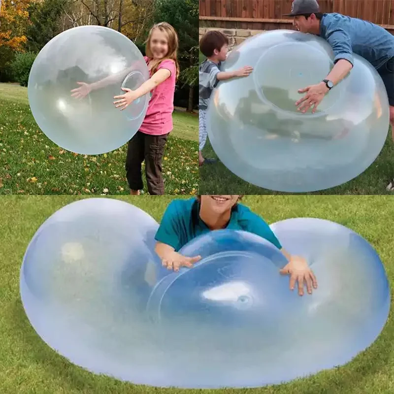 Bola de burbujas de aire y agua suave para niños, juguete de globo inflable, juego de fiesta divertido, regalo de verano para fiesta de cumpleaños