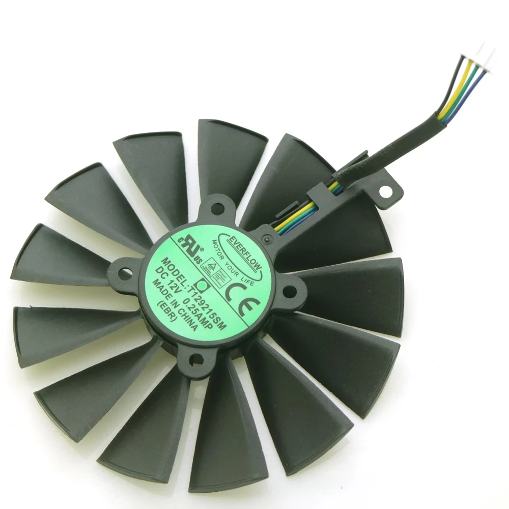 T129215SM-12V-0-25AMP-95mm-GPU-Fan-For-ASUS-GEFORCE-GTX-1080Ti-ROG-POSEIDON-PLATINUM-Graphics
