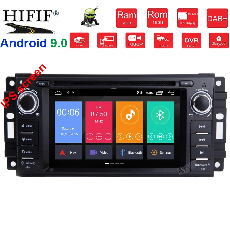 Best Quad Core Android 8.1CAR DVD player FOR JEEP GRAND CHEROKEE PATRIOT WRANGLE car audio gps stereo head unit Multimedia navigation 0