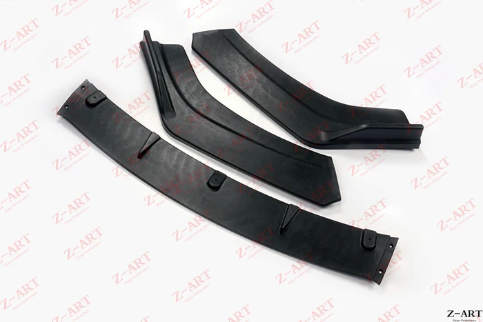 Z-ART plastic front lip for Honda Civic- carbon fiber looks front chin for Honda Civic FC5 FK8 plastic front spoiler