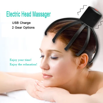 

Electrical Vibration Head Massager Alleviate Fatigue Scalp Massage Instrument Acupoint Meridian Physiotherapy Device T3093SHE