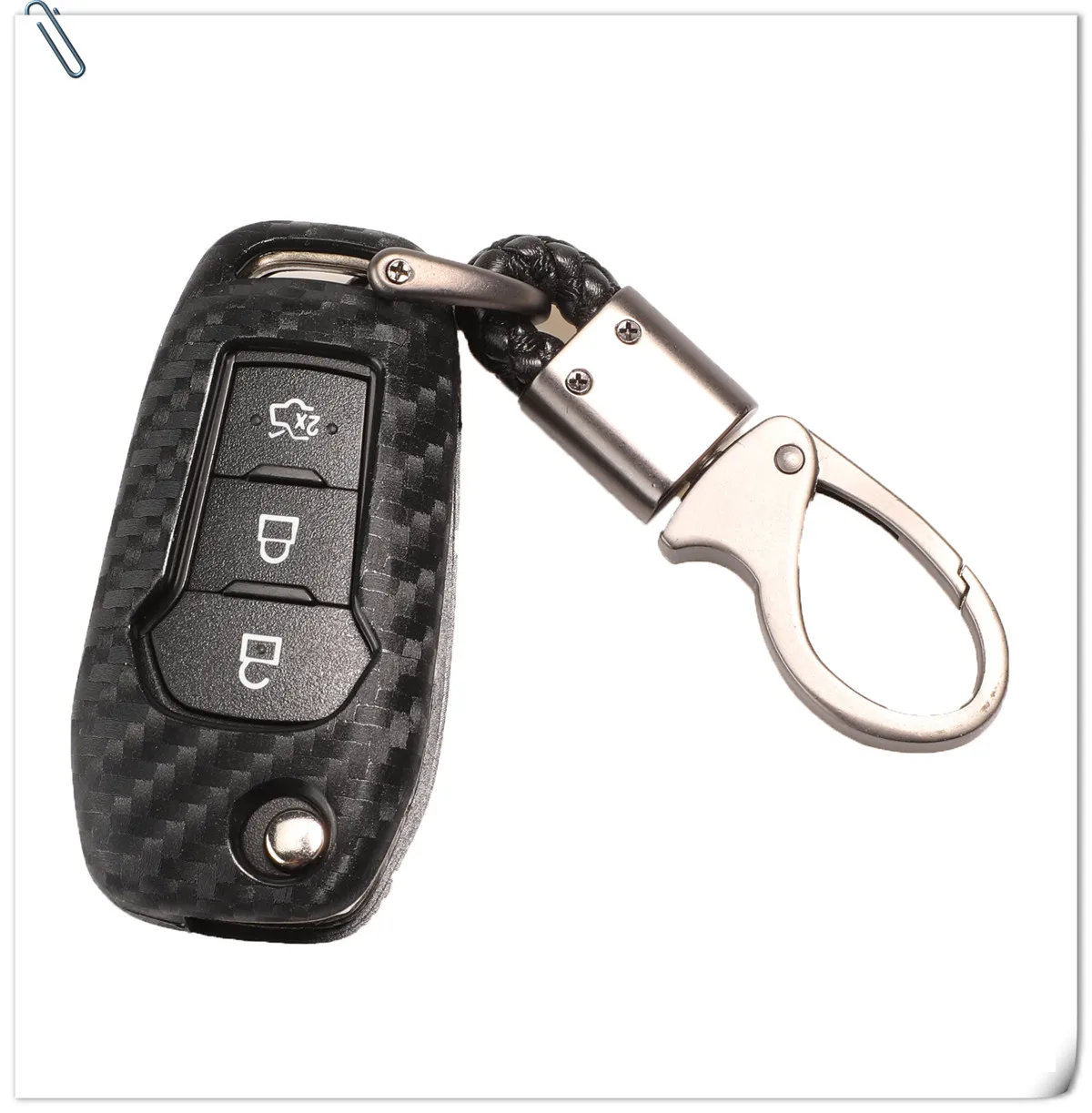 Keyforkess portachiavi con telecomando in Silicone stile fibra di carbonio per Ford Escort Titanium Mondeo Everest Explorer Kuga Ka Mustang 10 Keyforkess portachiavi con telecomando in Silicone stile fibra di carbonio per Ford Escort Titanium Mondeo Everest Explorer Kuga Ka Mustang - Hb0fcf953fe7f48f1985496b504e77664h