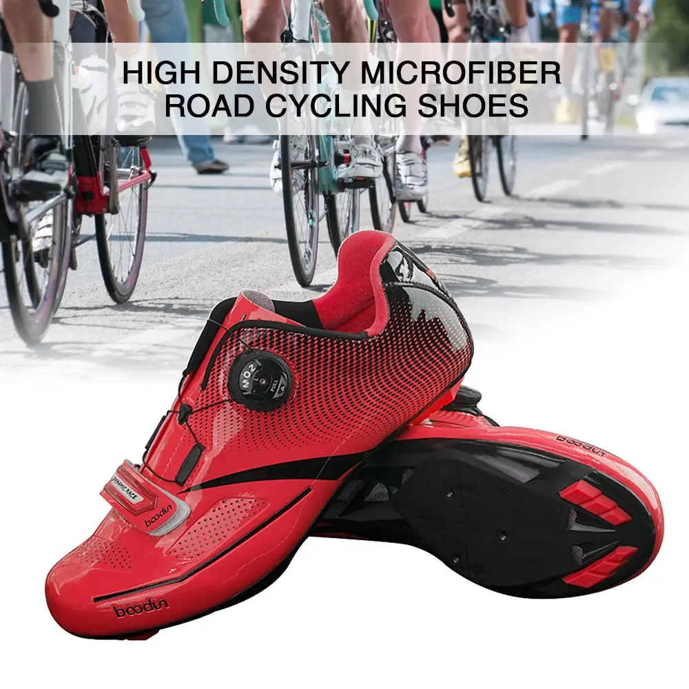 

Road Cycling Shoe Ultralight Nylon TPU Road Bike Athletic Riding Shoes Breathable Auto-Lock Bike Bicycle Shoes