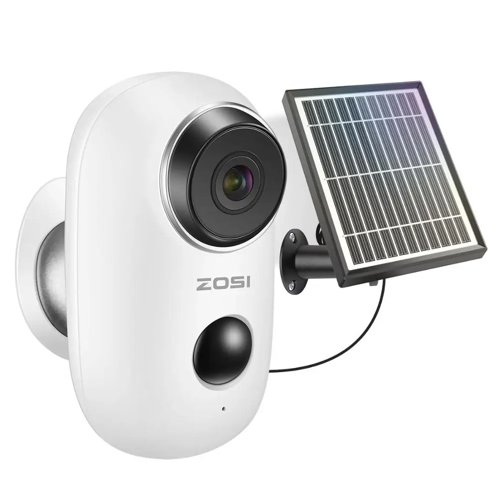 IP камера ZOSI Беспроводная с аккумулятором и солнечной батареей 1080P|Камеры