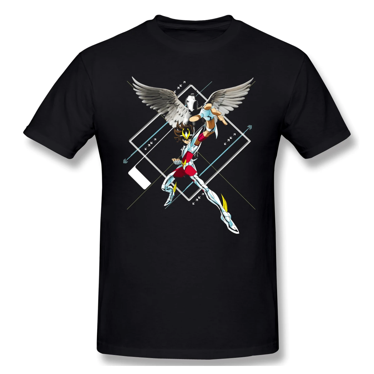 Man Knight Of Zodiacs (3) Caballeros Del Zodiaco,Hyoga,Gold Saint, Cavalleiros Do Zodiaco Home Creative T-Shirt