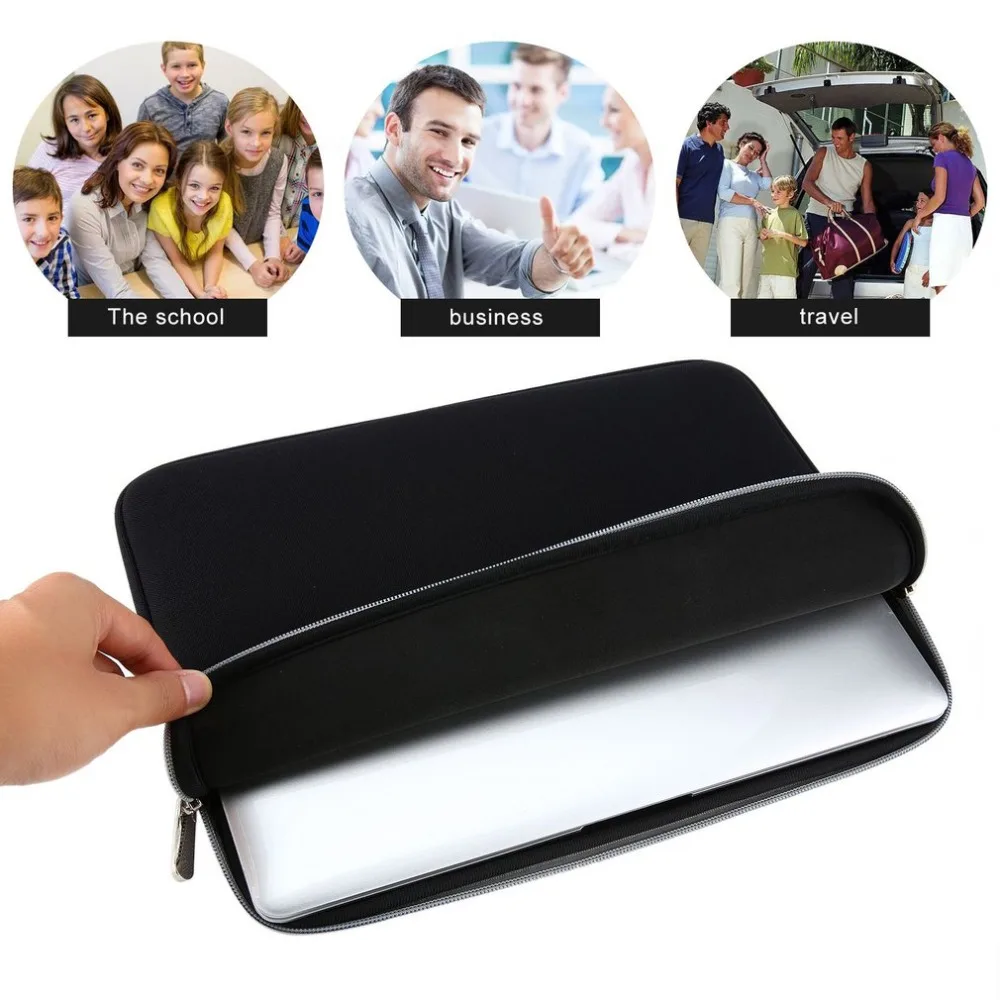 

Notebook Cover Sleeve Laptop Computer Case Pouch Bag For Dell 11.6/12/13.3/14/15.4 Nylon Material