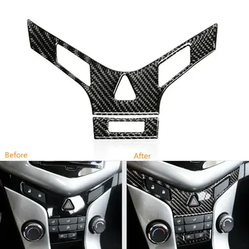 

Accessories Cover Trims 2pcs Carbon Fiber Black Outlet For Chevrolet Cruze