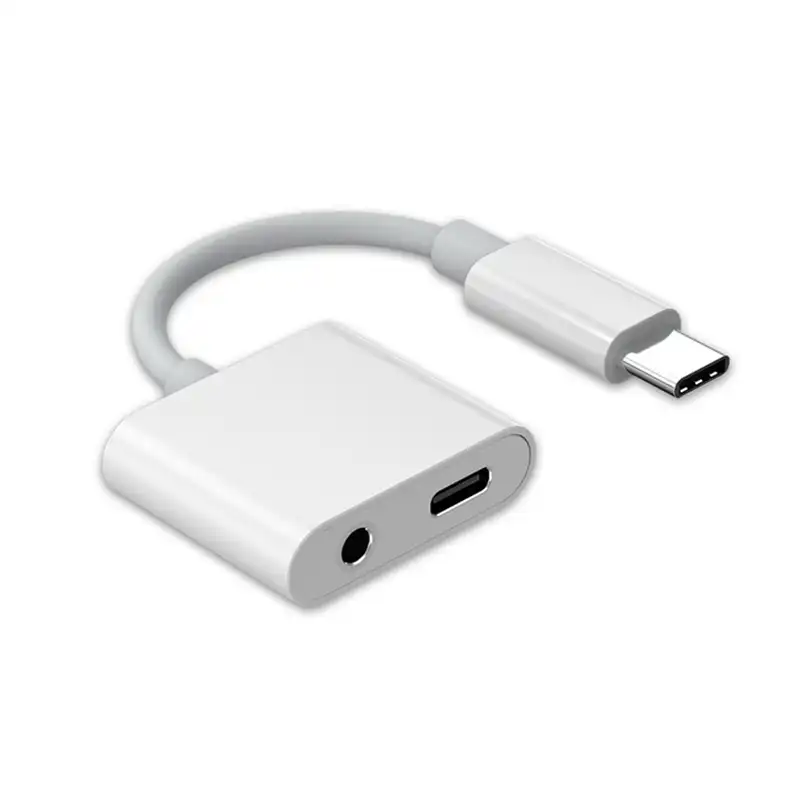2 w 1 Usb typ C do 3.5Mm gniazdo słuchawkowe Adapter do ipada Pro Huawei P20 Pro Aux Audio ładowarka Splitter do Htc Google Pixel 2 w 1 Usb typ C do 3.5Mm gniazdo słuchawkowe Adapter do ipada Pro Huawei P20 Pro Aux Audio ładowarka Splitter do Htc Google Pixel