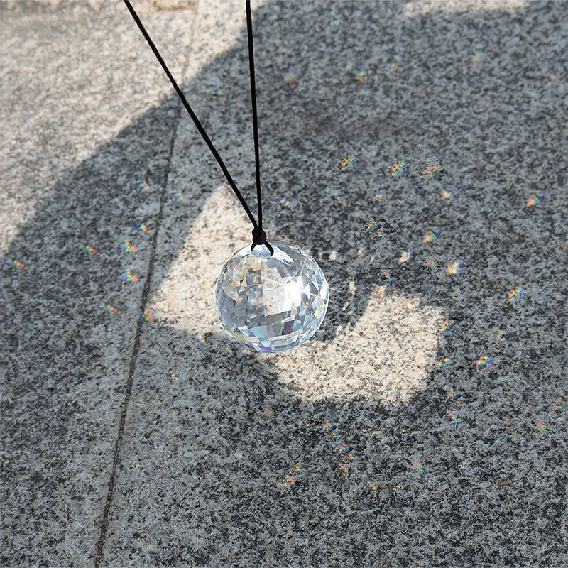 H&D солнцезащитный шар-Призма 40 мм подвесной хрустальный шар Призма граненая люстра шар Радужный производитель для окна/свадьбы/автомобиля