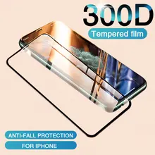 300D полное покрытие из закаленного стекла для iPhone 11 Pro Max стекло X XS Max XR Защитное стекло для экрана для iPhone 6 6s 7 8 Plus стекло