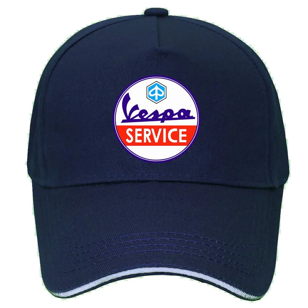 Италия Легенда Мужская Vespa servisio винтажная Кепка бейсбольная кепка бейсболка шапка хип хоп Кепка с регулировкой размера головные уборы для мужчин и женщин шляпа - Цвет: Тёмно-синий