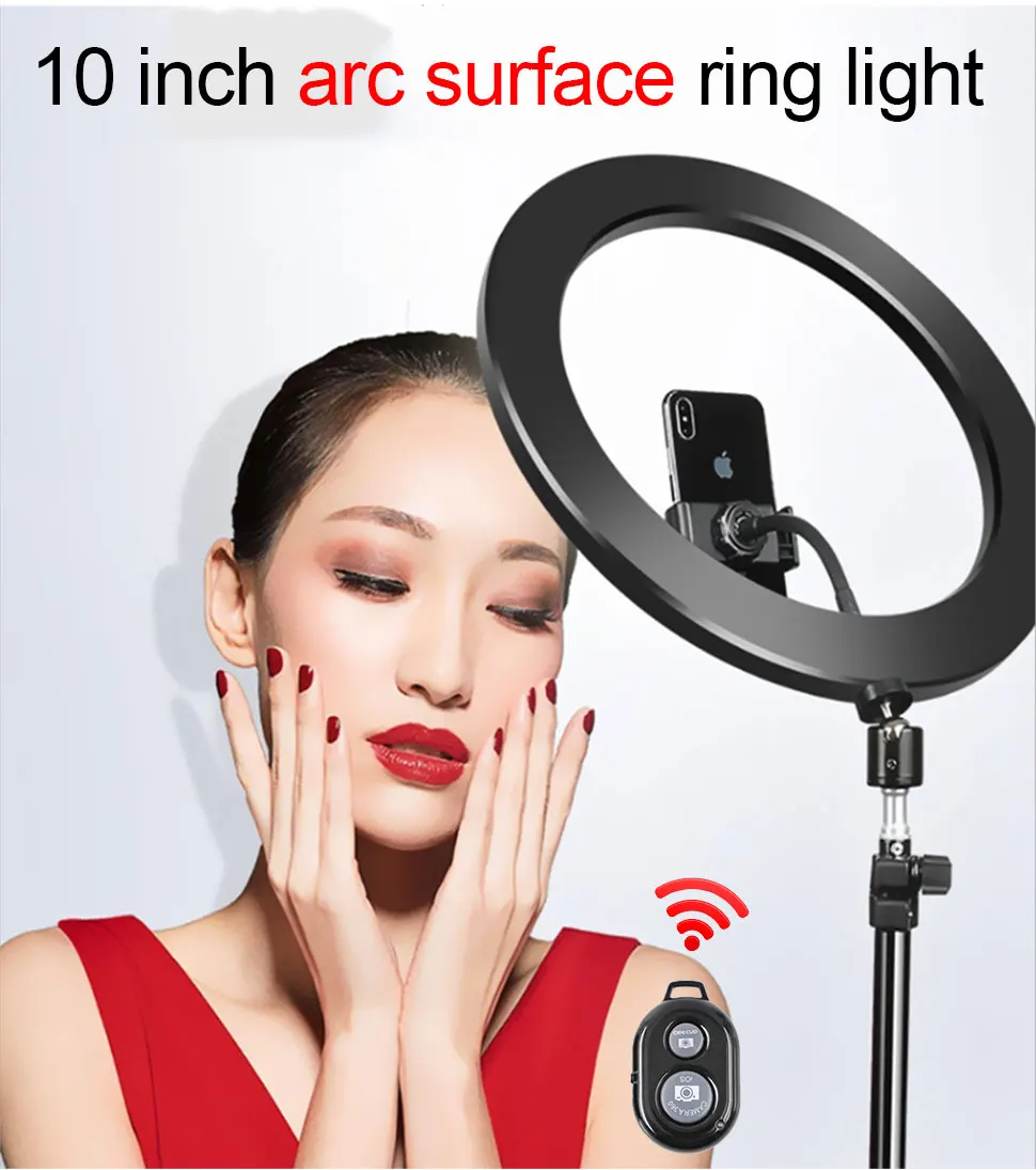 ringlight selfie anel luz com tripé para