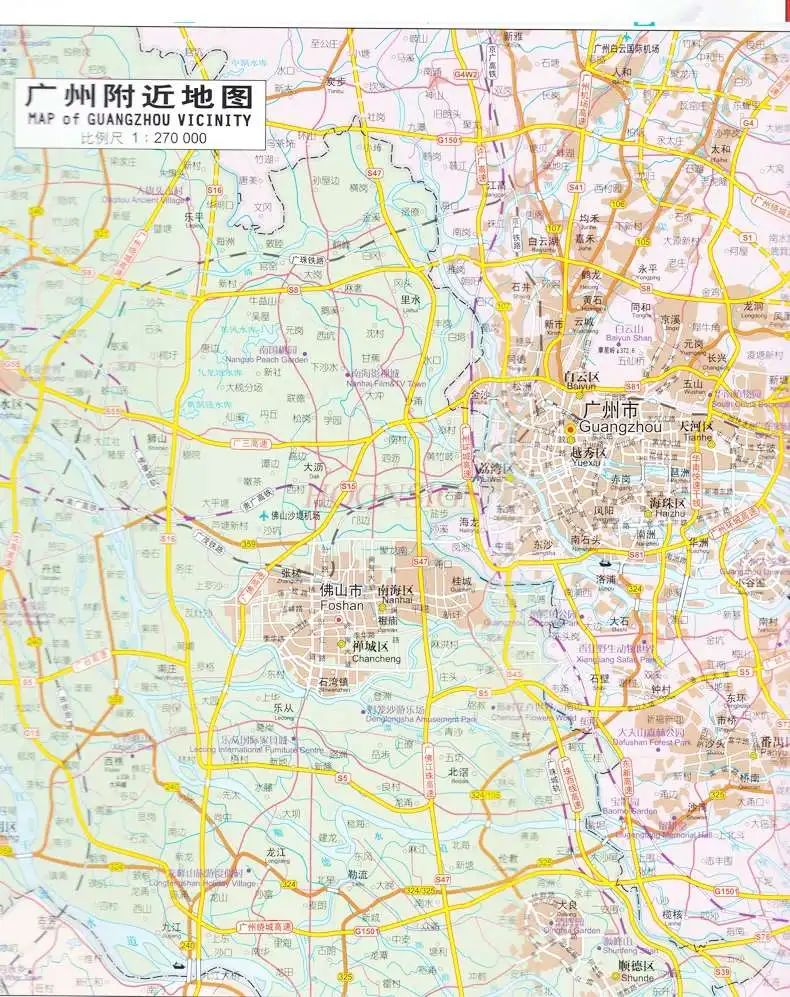 Map of Guangdong Province in Chinese and English map of guangdong province with chinese and english administrative divisions