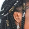 5Pcs Golden Silver Viking Spiral Charms Hair tubes Braid Dread Dreadlock Beads Clips Cuffs Rings Jewelry Hair Accessories woman 1