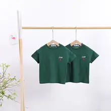 Детская одежда года, новая стильная детская одежда из чистого хлопка Детская футболка с короткими рукавами детская одежда