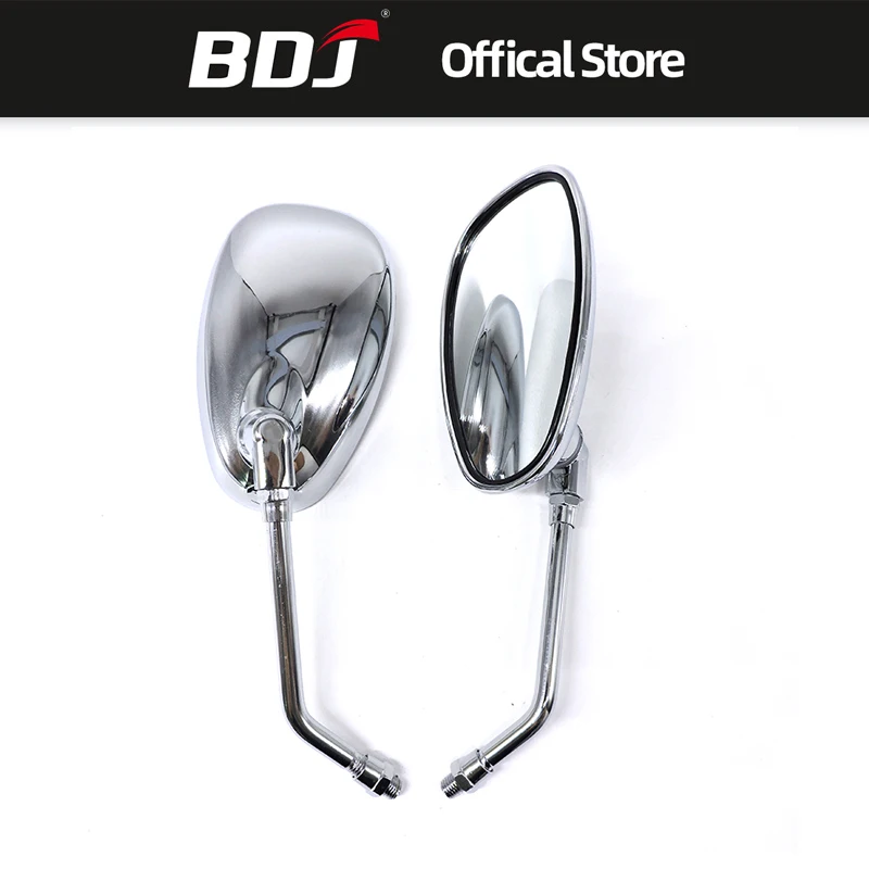 BDJ 1 пара 10 мм мотоциклетные боковые зеркала заднего вида для Honda Kawasaki Suzuki универсальные